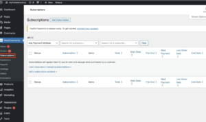 Managing WooCommerce Subscriptions
