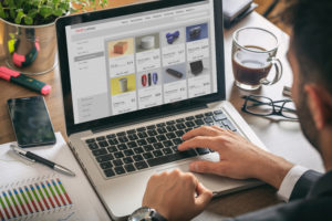website developer working with a laptop